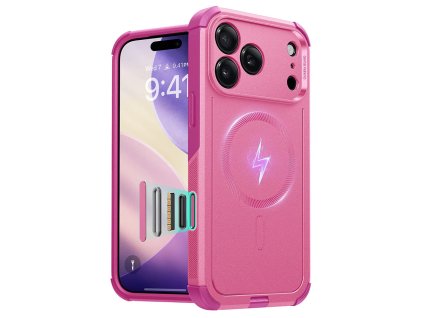 ESR - Cyber HaloLock ochranný obal na iPhone 17 Pro - ružový