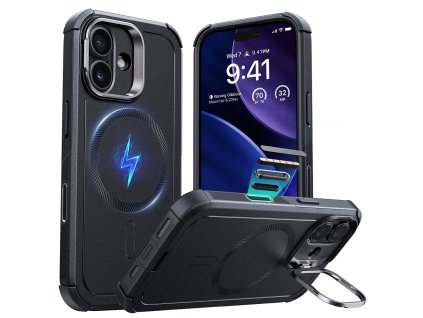 ESR - Cyber Armor Kickstand ochranný obal na iPhone 17 - čierny