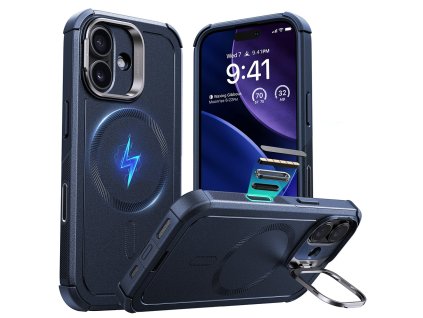 ESR - Cyber Armor Kickstand ochranný obal na iPhone 17 - modrý