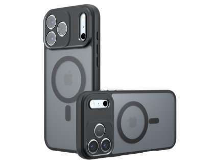 Techsuit - PureFrost MagSafe ochranný obal na iPhone 17 Pro – matne čierny