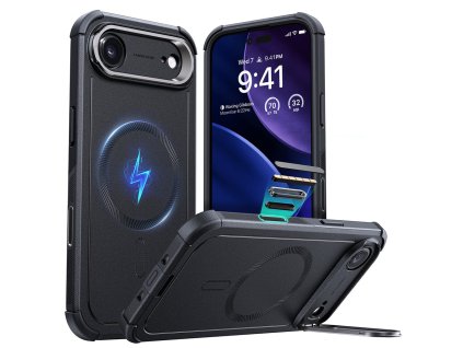 ESR - Cyber Armor Kickstand ochranný obal na iPhone 17 Air - čierny