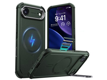ESR - Cyber Armor Kickstand ochranný obal na iPhone 17 Air - zelený