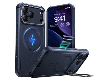 ESR - Cyber Armor Kickstand ochranný obal na iPhone 17 Pro - modrý