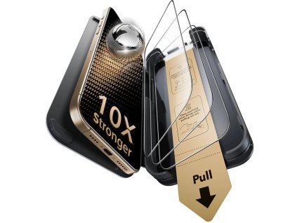 ESR - Corning UltraFit ochranné sklo (3 kusy) pre iPhone 17 Pro - číra