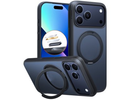 Torras - Ostand Pro MagSafe Series ochranný obal na iPhone 17 Pro – čierny