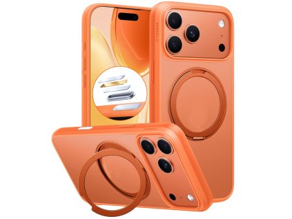 Torras - Ostand Pro MagSafe Series ochranný obal na iPhone 17 Pro – oranžový