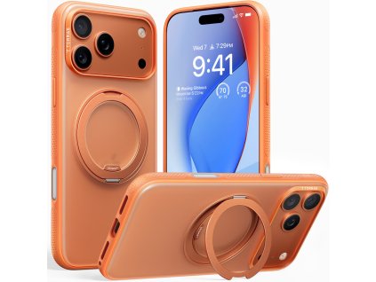 Torras - Ostand R Fitness Series ochranný obal na iPhone 17 Pro – oranžový