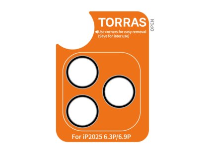 Torras - Lensguard Camera Protector ochrana objektívu pre iPhone 17 Pro Max – čierna