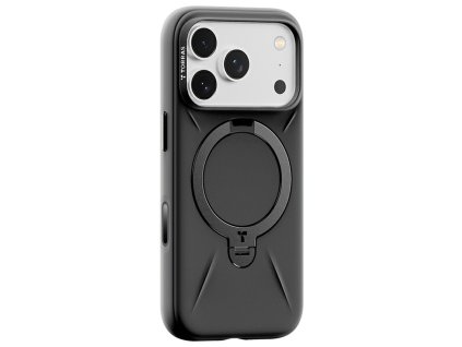 Torras - QPRO Silicone Series ochranný obal na iPhone 17 Pro Max – čierny