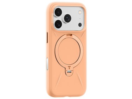 Torras - QPRO Silicone Series ochranný obal na iPhone 17 Pro – oranžový