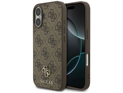 Guess - 4G Small and Classic Logo MagSafe ochranný obal na iPhone 17 - hnedý