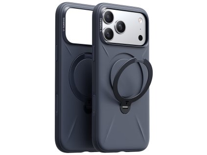 Torras - QPRO Silicone Series ochranný obal na iPhone 17 Pro – tmavomodrý