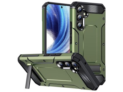 Techsuit - Hybrid Armor Kickstand ochranný obal na Samsung Galaxy A54 – zelený