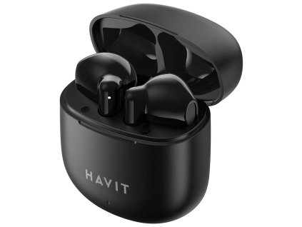 Havit - Bezdrôtové slúchadlá TW976 – Bluetooth 5.3, USB-C, TWS, mikrofón, 300 mAh – čierne