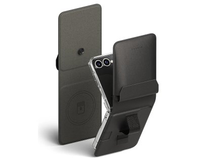 Ringke - Folio Grip Wallet Magnetic ochranný obal na Samsung Galaxy Z Flip7 – čierny