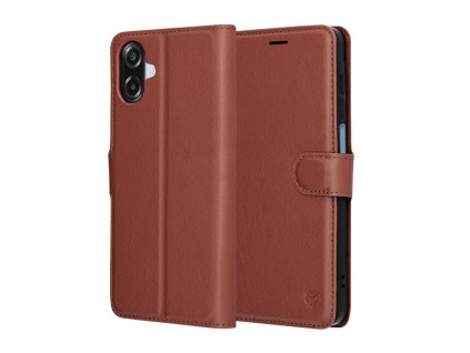 Techsuit - Leather Folio ochranný obal na Samsung Galaxy A07 4G – hnedý