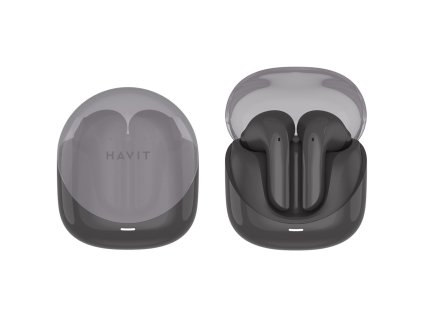 Havit - Wireless Earbuds Modern Buds (TW974) - for Gaming, with Microphone, Bluetooth 5.3, TWS, ENC, USB-C, 400mAh - Black
