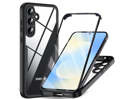 Techsuit - ColorVerse 360 ochrana displeja + ochranný obal na Samsung Galaxy S25 FE – čierny
