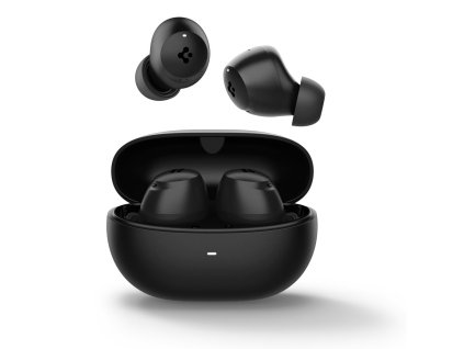 Spigen - Bezdrôtové slúchadlá SA2401 – Bluetooth 5.2, aktívne potlačenie hluku (ANC), mikrofón, dotykové ovládanie, Audio App – čierne
