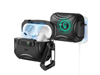 ESR - Cyber FlickLock HaloLock ochranný obal na Apple AirPods Pro 3 - čierny