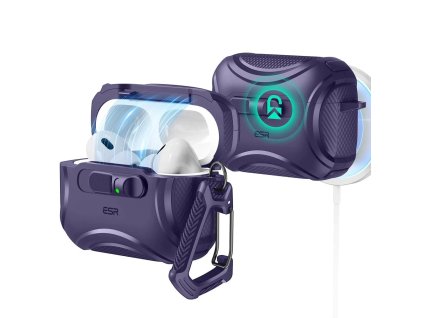 ESR - Cyber FlickLock HaloLock ochranný obal na Apple AirPods Pro 3 - fialový