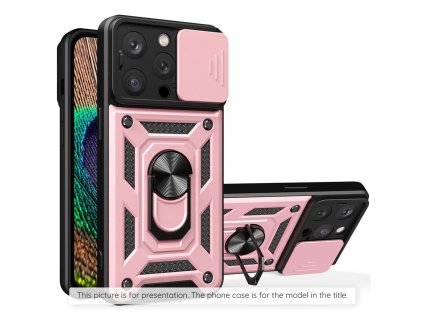 Techsuit - CamShield Series ochranný obal na Motorola Moto G15 / G15 Power – ružovozlatý