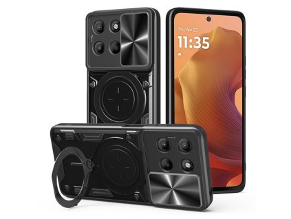 Techsuit - CamGuard Pro ochranný obal na Motorola Moto G15 / G15 Power – čierny