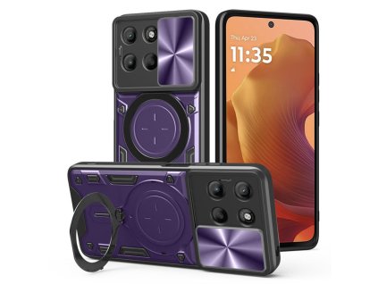 Techsuit - CamGuard Pro ochranný obal na Motorola Moto G15 / G15 Power – fialový