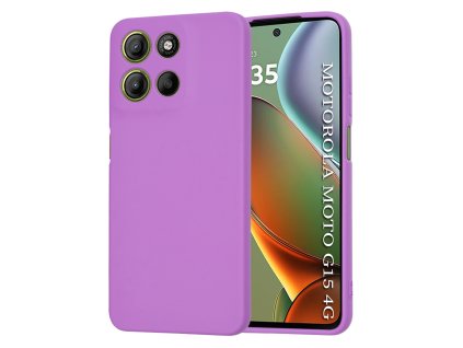 Techsuit - SoftFlex ochranný obal na Motorola Moto G15 / G15 Power – fialový