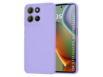 Techsuit - SoftFlex ochranný obal na Motorola Moto G15 / G15 Power – svetlofialový