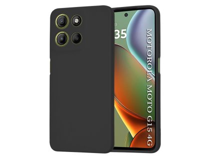 Techsuit - SoftFlex ochranný obal na Motorola Moto G15 / G15 Power – čierny