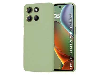 Techsuit - SoftFlex ochranný obal na Motorola Moto G15 / G15 Power – matcha zelený