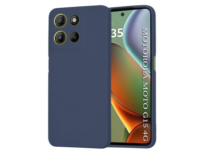 Techsuit - SoftFlex ochranný obal na Motorola Moto G15 / G15 Power – tmavomodrý