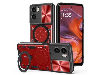 Techsuit - CamGuard Pro ochranný obal na Motorola Moto G05 / E15 – červený