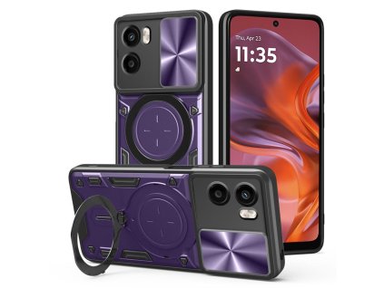 Techsuit - CamGuard Pro ochranný obal na Motorola Moto G05 / E15 – fialový