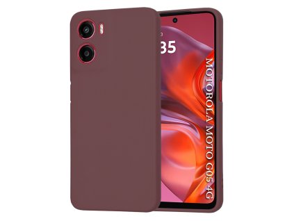 Techsuit - SoftFlex ochranný obal na Motorola Moto G05 / E15 – bordovočervený