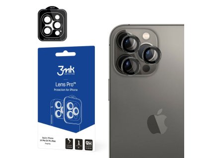 3mk - Lens Protection ochrana kamery pre iPhone 14 Pro / iPhone 14 Pro Max - grafitová