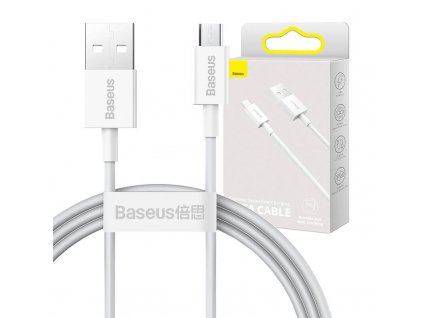 Baseus Kábel Superior Series USB na micro USB, 2A, 1m (biela)