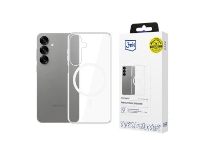 3mk - Clear MagCase ochranný obal na Samsung Galaxy S25 - priehľadný