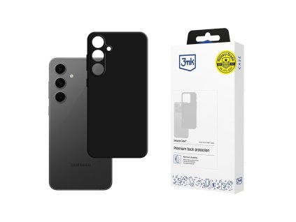 3mk - Silicone Case ochranný obal na Samsung Galaxy S24 FE - čierny