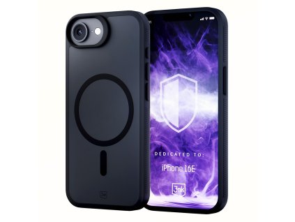 3mk - Smoke MagCase ochranný obal na iPhone 16e - čierny