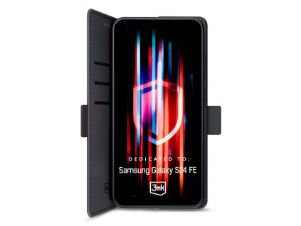 3mk - Wallet Case ochranný obal na Samsung Galaxy S24 FE - čierny