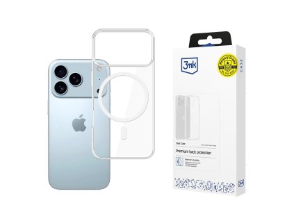 3mk - Clear MagCase ochranný obal na iPhone 17 Pro - priehľadný