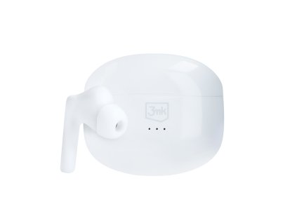 3mk - Bezdrôtové slúchadlá LifePods – Bluetooth V5.3, technológia ANC, dotykové ovládanie – biele