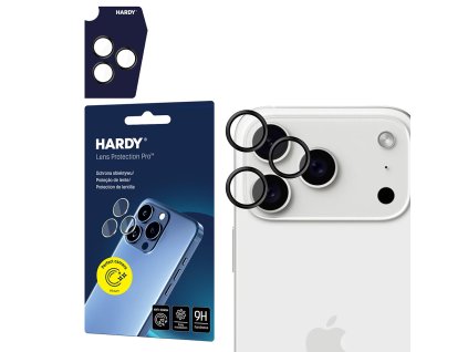 3mk - Hardy Lens Protection Pro ochrana kamery pre iPhone 17 Pro / iPhone 17 Pro Max - čierna