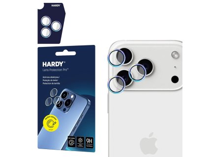 3mk - Hardy Lens Protection Pro ochrana kamery pre iPhone 17 Pro / iPhone 17 Pro Max - dúhová