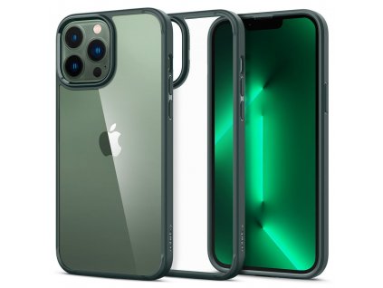 Spigen Ultra Hybrid ochranný obal na - iPhone 13 pro Max - Polnočná zelená