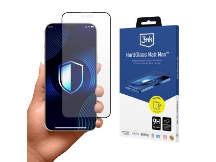 3mk - HardGlass Matt Max ochranné sklo pre iPhone 17 Air - čierne