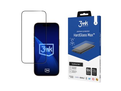 3mk - HardGlass Max ochranné sklo pre iPhone 17 Pro Max - čierne