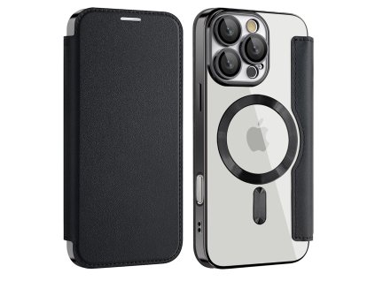 Techsuit - SmartMag Book Case ochranný obal na iPhone 17 Pro – čierny